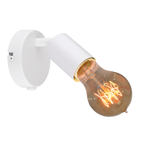 M190110 P bela Spot lampa sa prekidačem 1xE27 40W Mitea Lighting