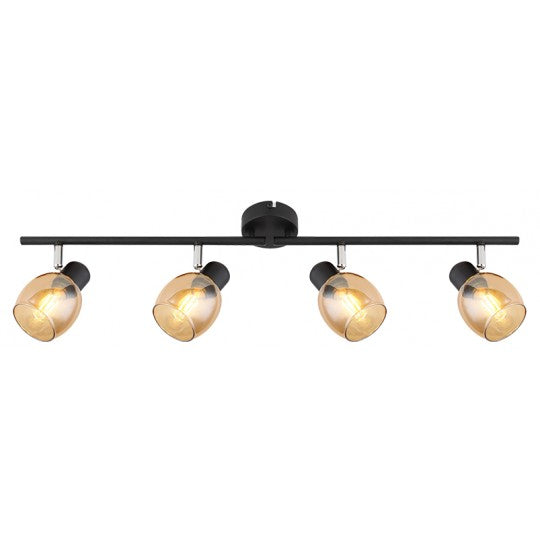 M195140 crna+braon Spot lampa 4xE14 40W Mitea Lighting