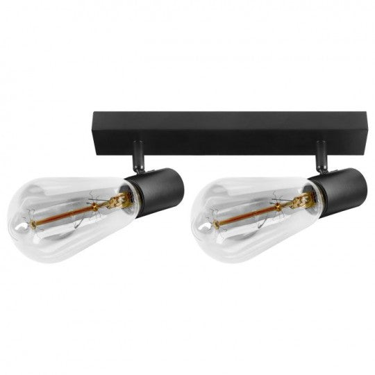 AD-OP-6430BE27 crna spot lampa 2xE27 max.60W RIO SP2 ADVITI