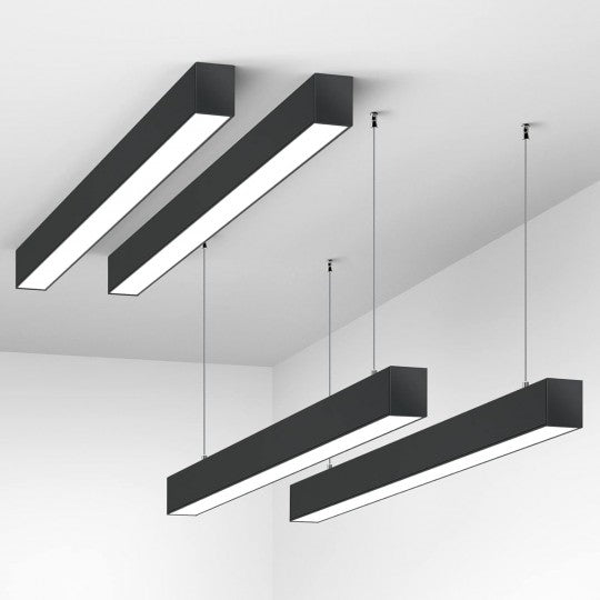 M109051 1200x50x60 LED (visilica ili nadgradna svetiljka) crna OFFICE 24W 4000K, 25 mes. Mitea Lighting