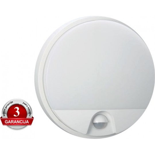 M272-73B-S 15W IP54 LED bela plafonska lampa sa IR senzorom pokreta 3Y Mitea Lighting