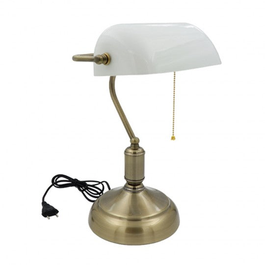 M1054 1xE27 max.40W bela bankarska stona lampa Mitea Lighting