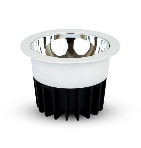 Dwl led 10W 6500K lux alu-beli COB