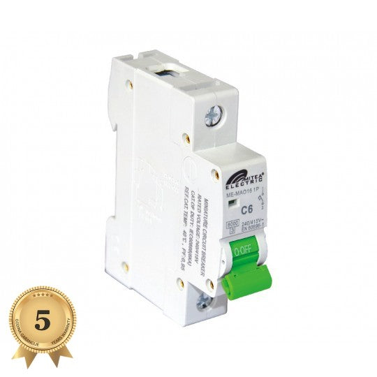 ME-MAO6 Automatski osigurač C6A 6Ka 240/415V tipC 5Y Mitea Electric