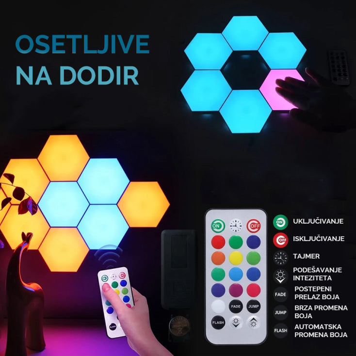 Heksagon RGB LED set