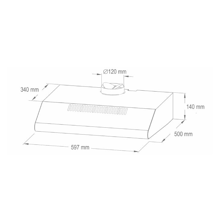 Aspirator HURRICANE crni 200W