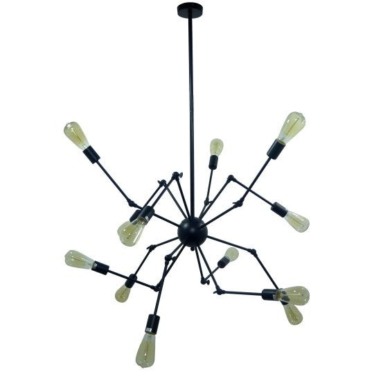 -R M10350-12 luster 12xE27 max.60W crni Mitea Lighting