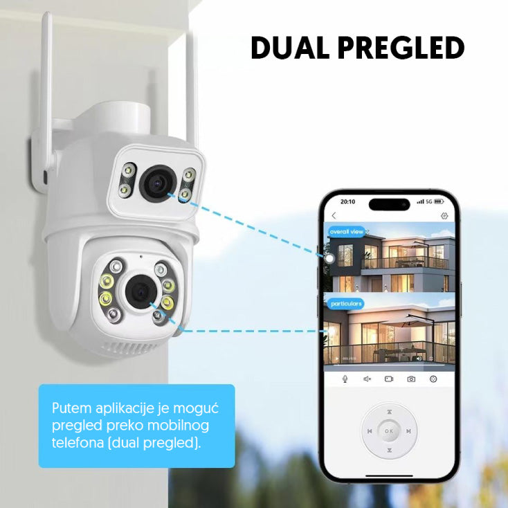 2 x IP Wi-Fi dual kamera
