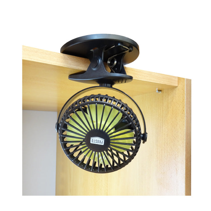 PROSTO punjivi mini ventilator sa štipaljkom