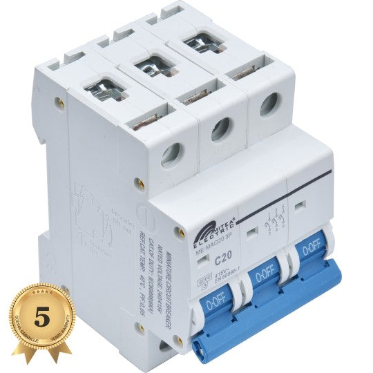 ME-MAO20 3P Automatski osigurač 3x20A 6Ka 240/415V tipC 5Y Mitea Electric