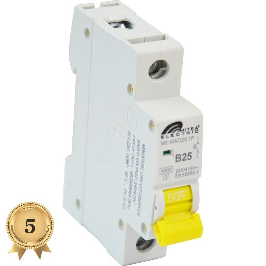 ME-MAO25 Automatski osigurač B25A 4.5Ka 240/415V tipB 5Y Mitea Electric