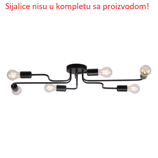 M11038-6 luster 6xE27 Max.60W/220V - Sijalice nisu uključene uz proizvod! Mitea Lighting