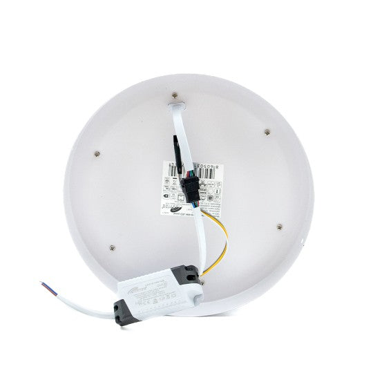 M18NO-D 18+6W 6500K+3000K beli nadgradni okrugli LED panel Mitea Lighting