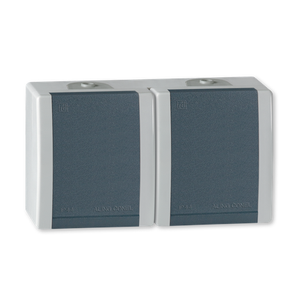 Priključnica dvopolna dvostruka, 16A sa porcelanskim jezgrom