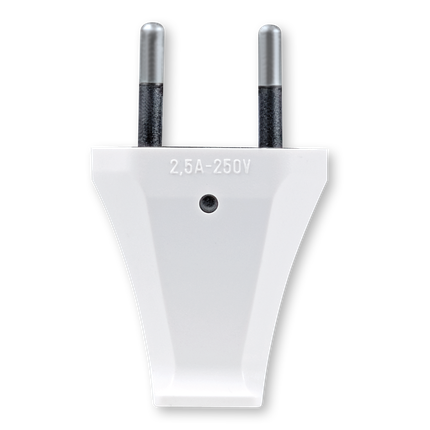 Utikač dvopolni - euro, 2,5A