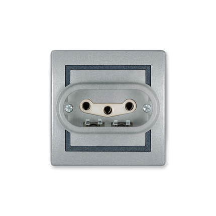 Priključnica tropolna, 16A sa porcelanskim jezgrom Prestige line