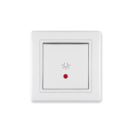 Taster sklopka za svetlo sa indikacijom, 10A  Prestige line