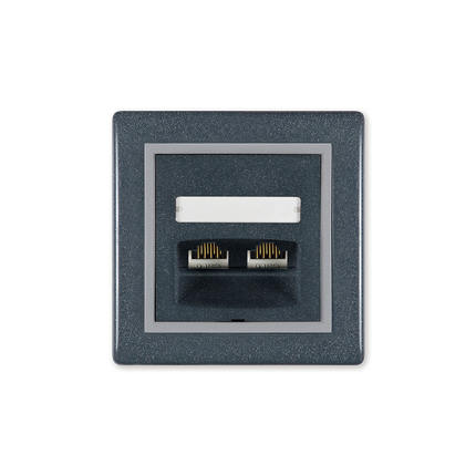 Priključnica komunikacijska dvostruka RJ45 Cat6, FTP, Keystone