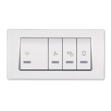 Sklopka za kupatilo - svetlo (2M), ventilator, grejalica, bojler