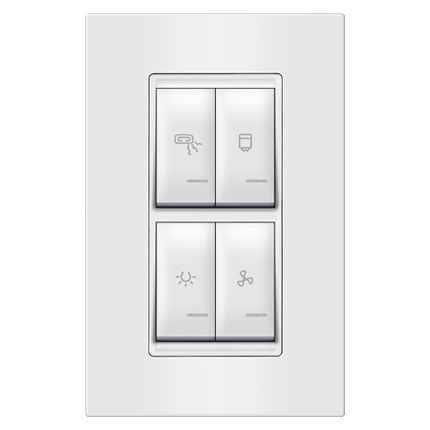 UNIVERZALNI kupatilski indikator, vertikalni 4x16AX 250V~