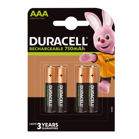 Duracell punjive baterije AAA 750 mAh