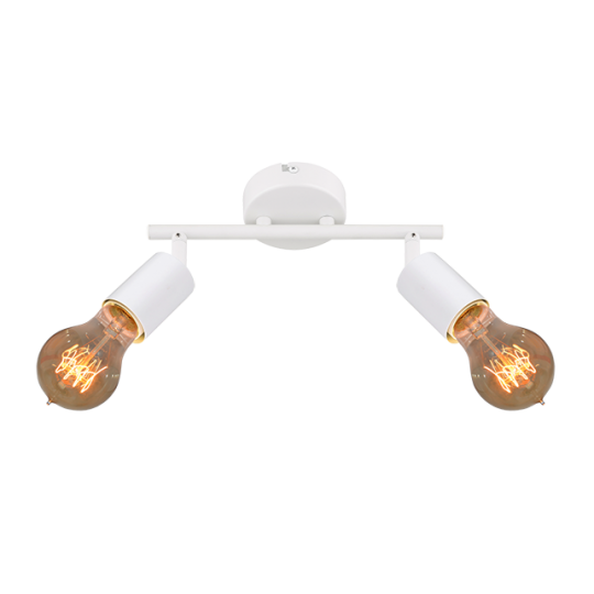 M190120 bela Spot lampa 2xE27 40W Mitea Lighting