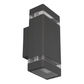 M035 ANTRACIT SIVA 2xGU10 max.35W lampa zidna IP44 Mitea Lighting