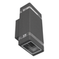M035 ANTRACIT SIVA 2xGU10 max.35W lampa zidna IP44 Mitea Lighting