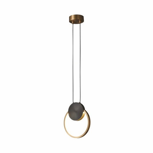 M10911-1 B 250mm LED visilica staro zlato + crna 9W 3000K Mitea Lighting