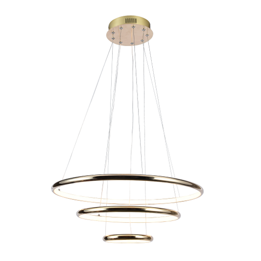 M10909-3 GD 600-400-200mm LED visilica zlatna 45W 3000K Mitea Lighting