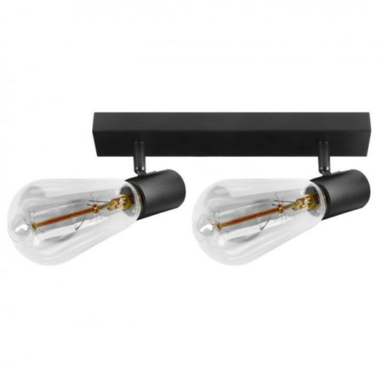 AD-OP-6430BE27 crna spot lampa 2xE27 max.60W RIO SP2 ADVITI