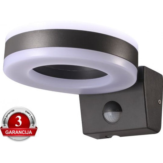 M272-92B-S 20W IP65 LED crna zidna lampa sa IR senzorom pokreta 3Y Mitea Lighting