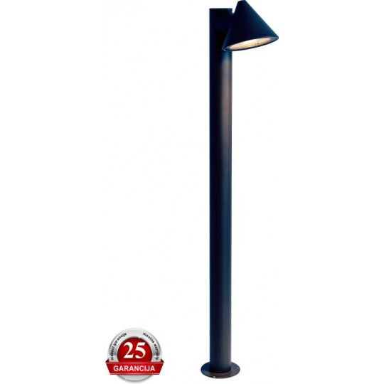 M2018/100-C IP44 1xGU10 MAT CRNA stubna spoljna lampa Mitea Lighting