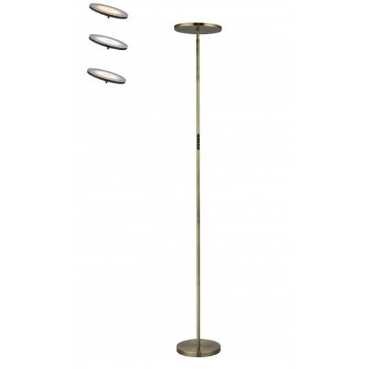 M72-AB Staro-Zlato LED Podna lampa 30W LED CCT 3000-6000K sa TOUCH dimerom 2550lm Mitea Lighting