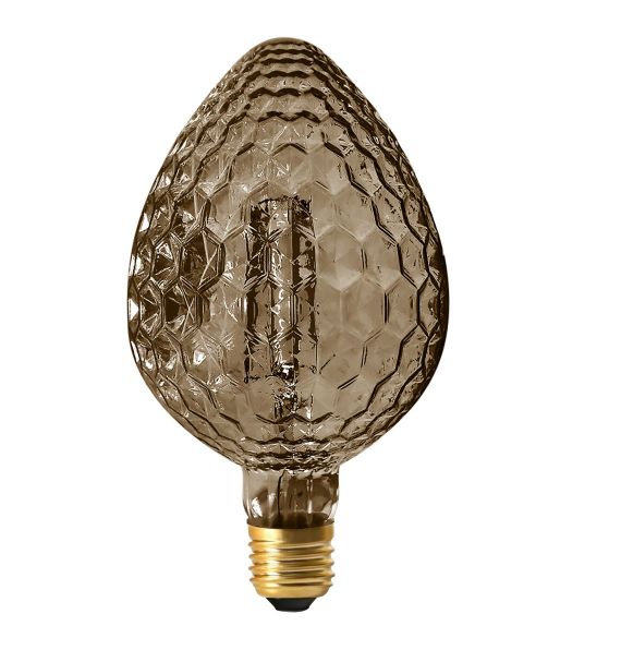 Filament led E27 4W 2000K ananas smoky