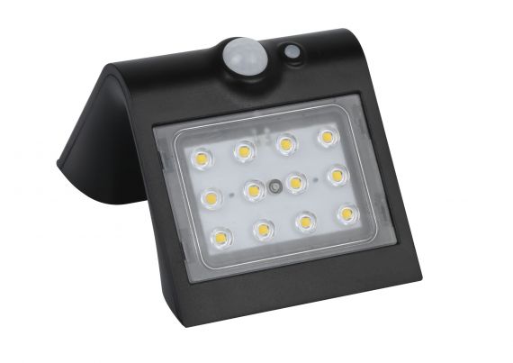 Svetiljka LED solarna sa senzorom IP65 1.5W leptir crna