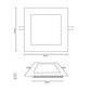 Panel led 3W 3000K ugradni kocka