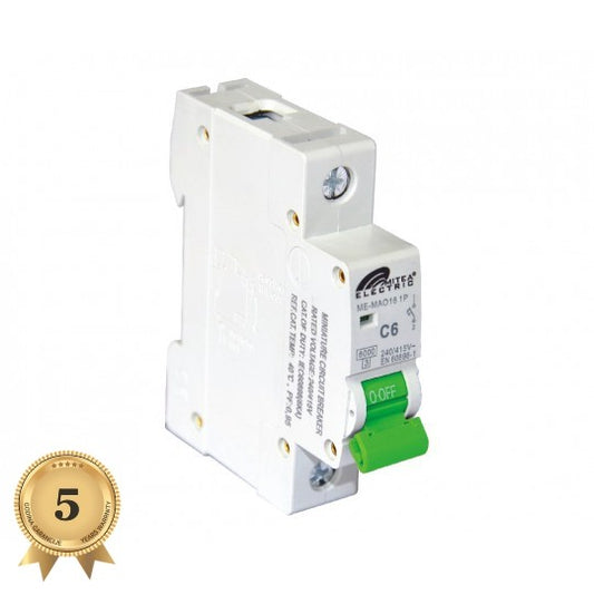 ME-MAO6 Automatski osigurač C6A 6Ka 240/415V tipC 5Y Mitea Electric
