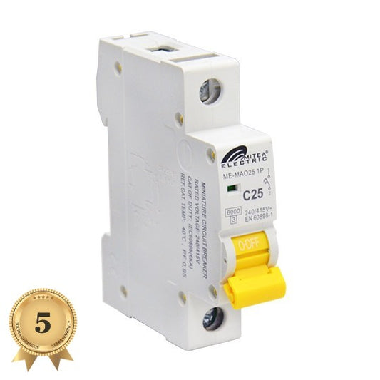 ME-MAO25 Automatski osigurač C25A 6Ka 240/415V tipC 5Y Mitea Electric
