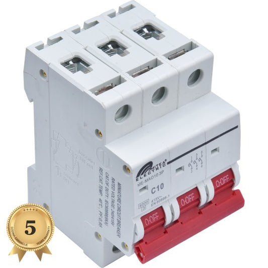 ME-MAO10 3P Automatski osigurač 3x10A 6Ka 240/415V tipC 5Y Mitea Electric