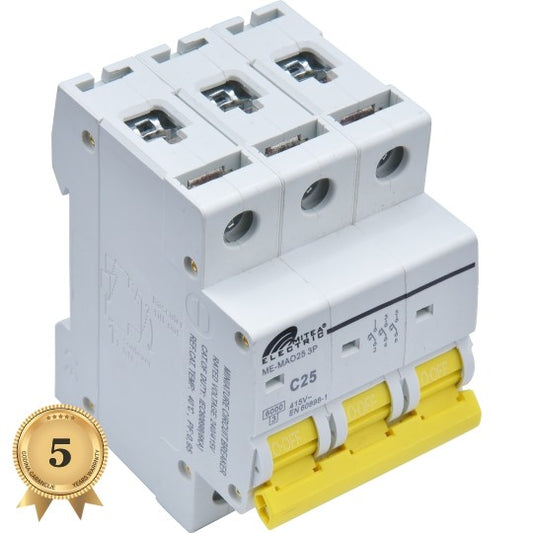 ME-MAO25 3P Automatski osigurač 3x25A 6Ka 240/415V tipC 5Y Mitea Electric