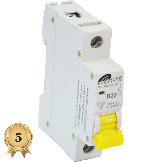 ME-MAO25 Automatski osigurač B25A 4.5Ka 240/415V tipB 5Y Mitea Electric