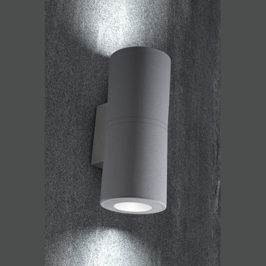 FRANCA 90 2L zidna lampa siva IP55 2xGU10 LED 2x3.5W 4000K-sijalica uključena uz proizvod 3A7.003.000.U2L Fumagalli