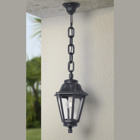 SICHEM/ANNA crna viseća lampa IP55 1xE27 E22.120.000.E27 Fumagalli