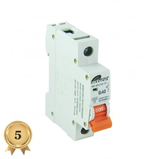 ME-MAO40 Automatski osigurač B40A 4.5Ka 240/415V tipB 5Y Mitea Electric