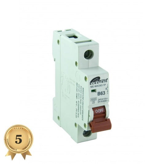 ME-MAO63 Automatski osigurač B63A 4.5Ka 240/415V tipB 5Y Mitea Electric
