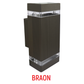 M035 B BRAON 2xGU10 max.35W zidna lampa IP44 Mitea Lighting