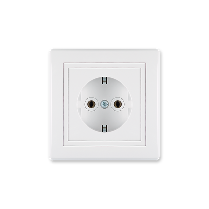 Priključnica dvopolna, 16A sa porcelanskim jezgrom Prestige line