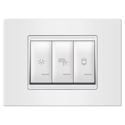 Set sklopki za kupatilo, 3x16A, horizontalni